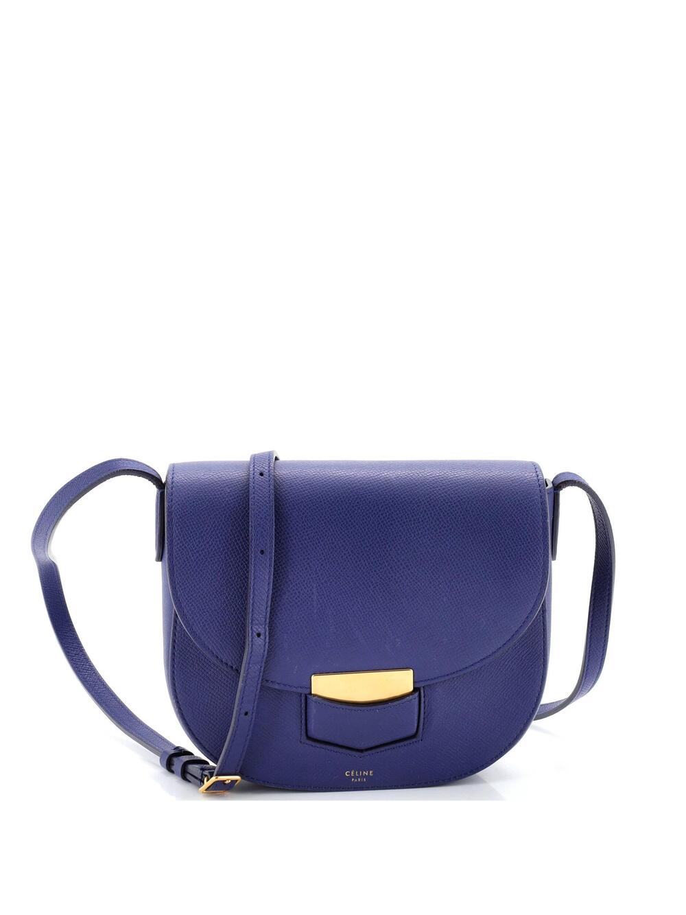 Celine Trotteur Crossbody Bag Grainy #254847C10B